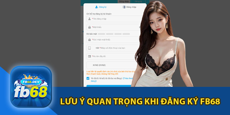 Lưu Ý Quan Trọng Khi Đăng Ký FB68